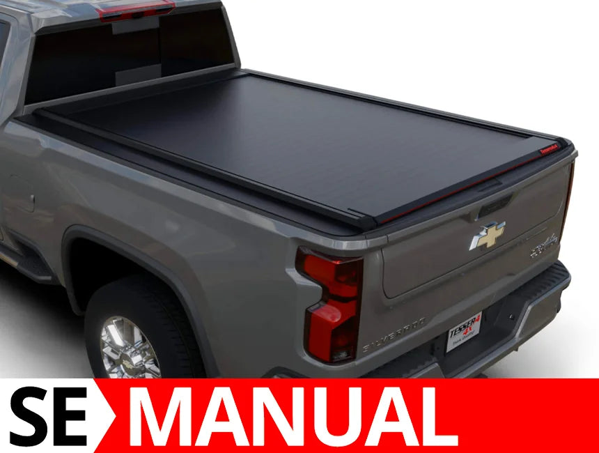Tessera SE Manual Retractable Tonneau Bed Cover For 20-26 GMC/Chevrolet Sierra/Silverado 2500/3500 HD 6'9" Bed - 5212062605030