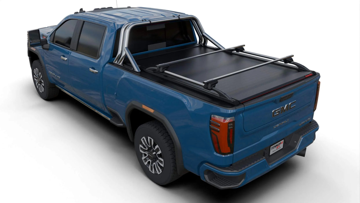 Tessera SE Manual Retractable Tonneau Bed Cover For 20-26 GMC/Chevrolet Sierra/Silverado 2500/3500 HD 6'9" Bed - 5212062605030