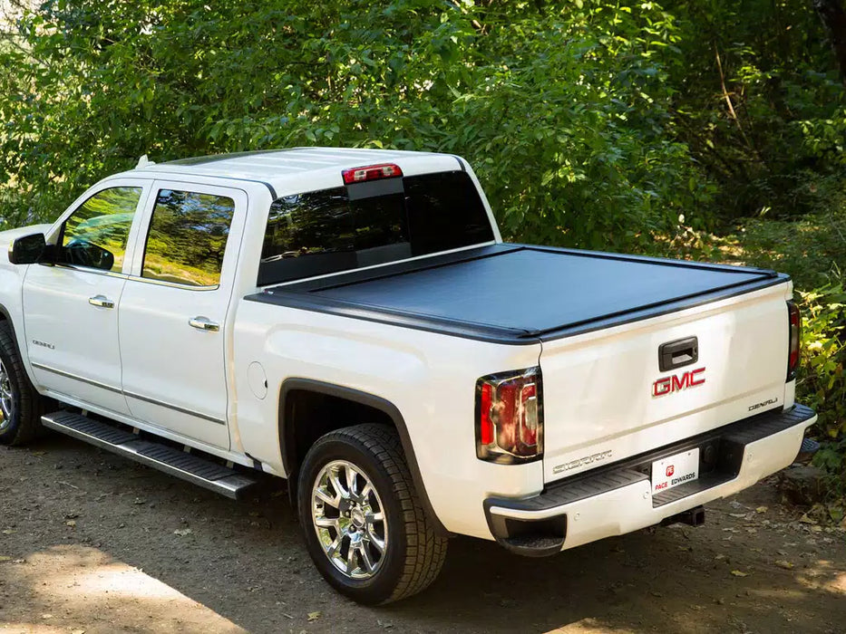 Pace Edwards UltraGroove Metal Manual Retractable Tonneau Cover For 19-26 Chevrolet/GMC Silverado/Sierra 1500 & 2022 1500 LD/LTD 5'8" Bed - KMCA27A58