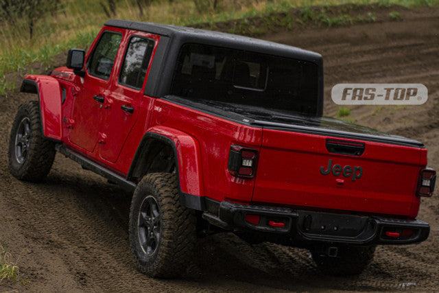 Fas-Top Traveler Sport | 2 in 1 Topper & Tonneau Cover For 2020-2026 Jeep Gladiator 5' Bed