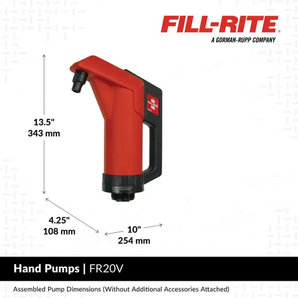 Fill-Rite Piston Hand-Operated Fuel Transfer Pump - FR20V