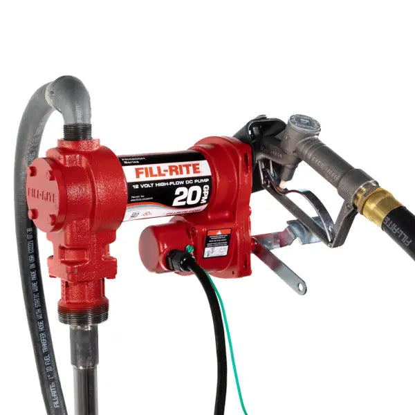 Fill-Rite FR4200 12V DC 20 GPM Fuel Transfer Pump with Nozzle - FR4210H