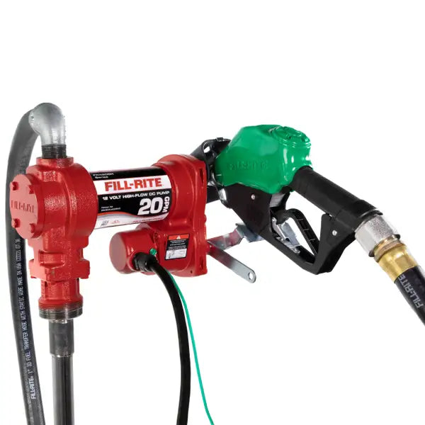 Fill-Rite FR4200 12V DC 20 GPM Fuel Transfer Pump with Nozzle - FR4210HD