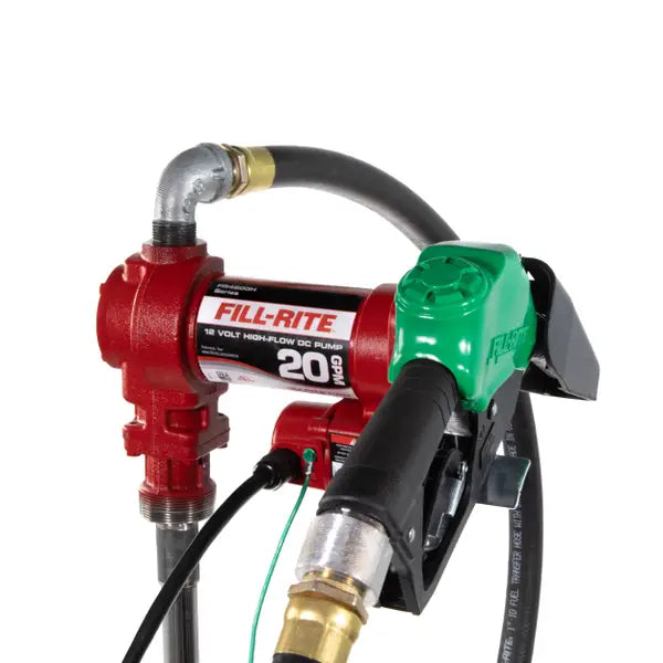 Fill-Rite FR4200 12V DC 20 GPM Fuel Transfer Pump with Nozzle - FR4210HD