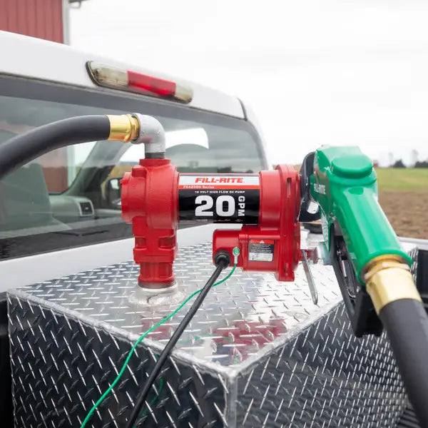 Fill-Rite FR4200 12V DC 20 GPM Fuel Transfer Pump with Nozzle - FR4210HD