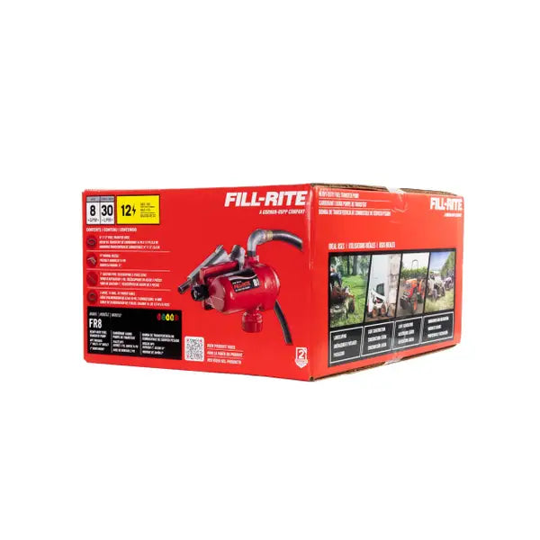 Fill-Rite FR8 12V DC 8 GPM Fuel Transfer Pump with Nozzle - FR8