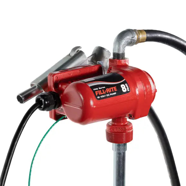 Fill-Rite FR8 12V DC 8 GPM Fuel Transfer Pump with Nozzle - FR8
