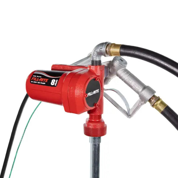 Fill-Rite FR8 12V DC 8 GPM Fuel Transfer Pump with Nozzle - FR8