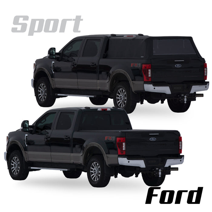 Fas-Top Traveler Sport | 2 in 1 Topper & Tonneau Cover For 04-14 Ford F-150 & 06-09 Lincoln Mark LT 5'7" Bed