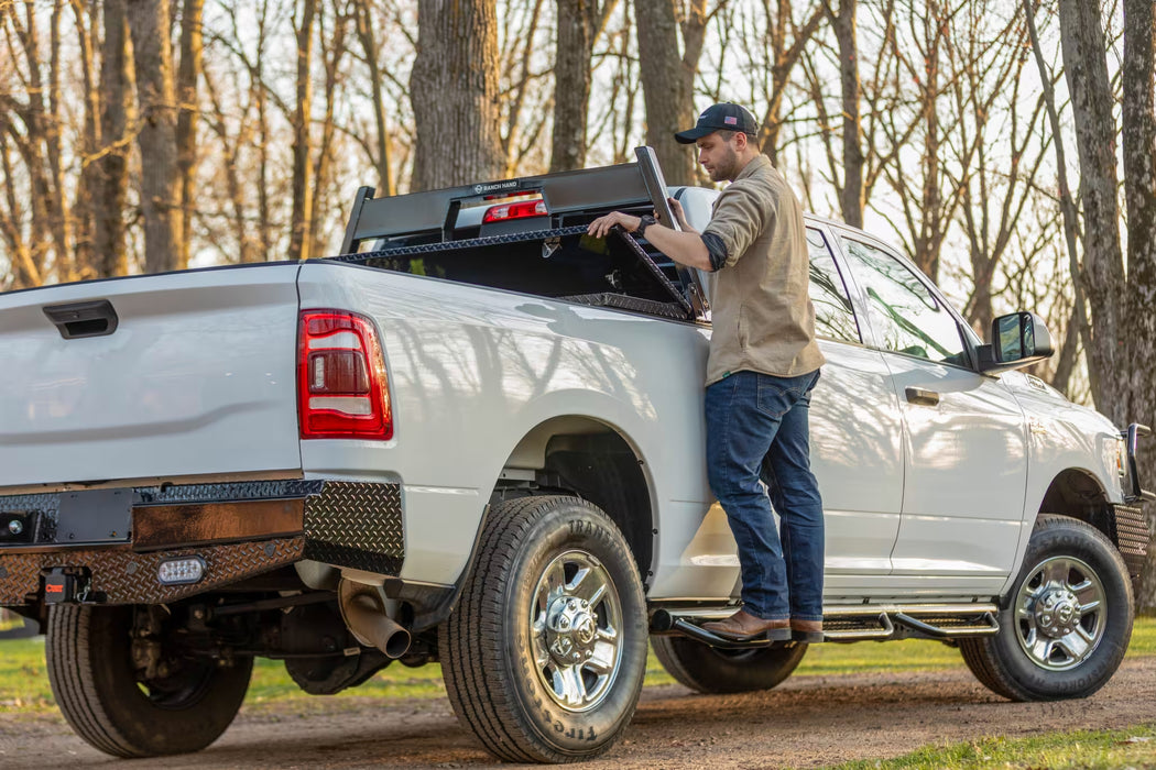 Ranch Hand Midnight 6-Step Running Steps For 2015-2026 Ford F-150/250/350