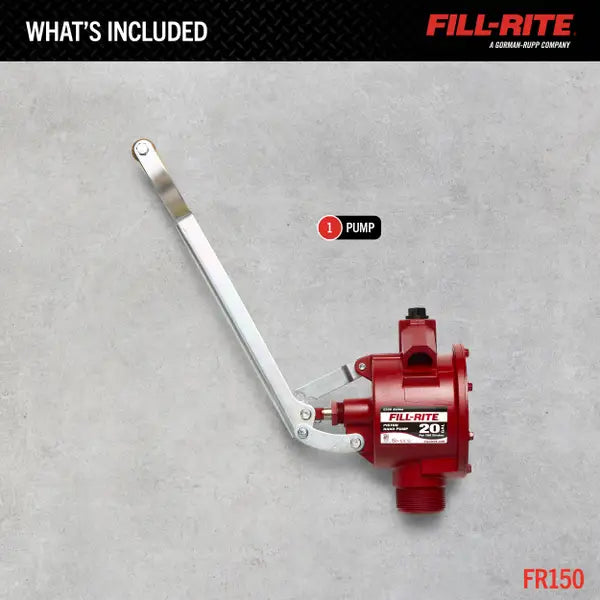 Fill-Rite Heavy-Duty Hand-Operated Piston Fuel Transfer Pump - FR150