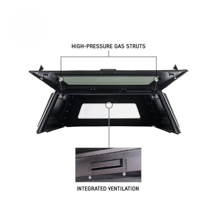 OVS Expedition Truck Cap For 2019-2023 Ford Ranger 5'1" Bed - 70100006