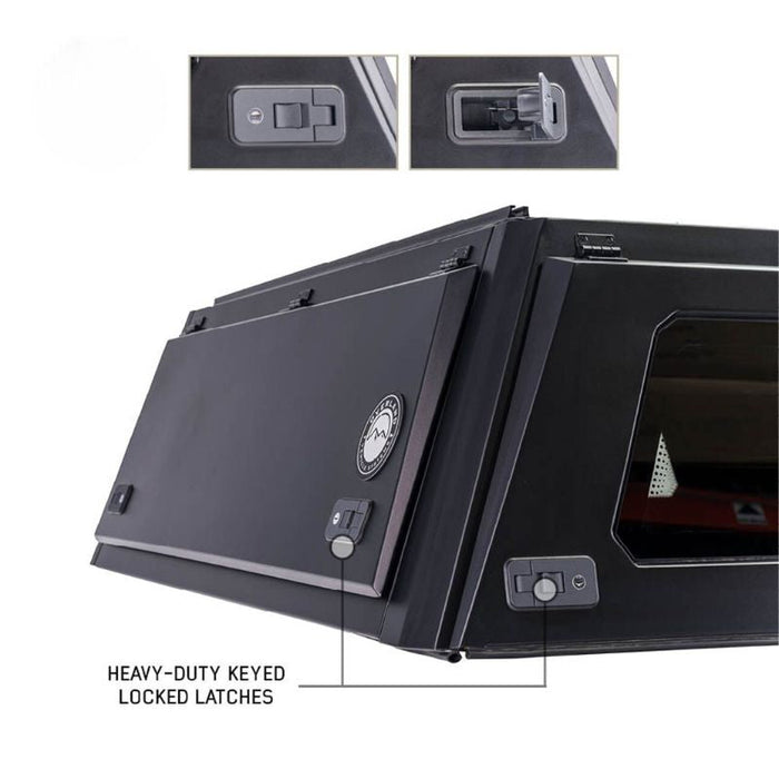 OVS Expedition Truck Caps - Full Wing Doors, Front and Rear Windows & 3rd Brake Light