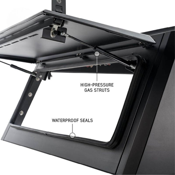 OVS Expedition Truck Caps - Full Wing Doors, Front and Rear Windows & 3rd Brake Light