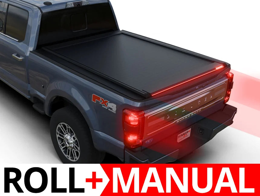 Tessera Roll+ Manual Retractable Tonneau Bed Cover For 23-26 Ford F-250/350 6'9"  Bed - 5212062602879