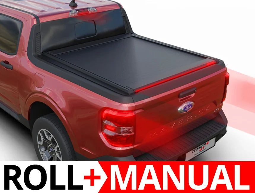 Tessera Roll+ Manual Retractable Tonneau Bed Cover For 22-26 Ford Maverick 4'4"  Bed - 5212062603234