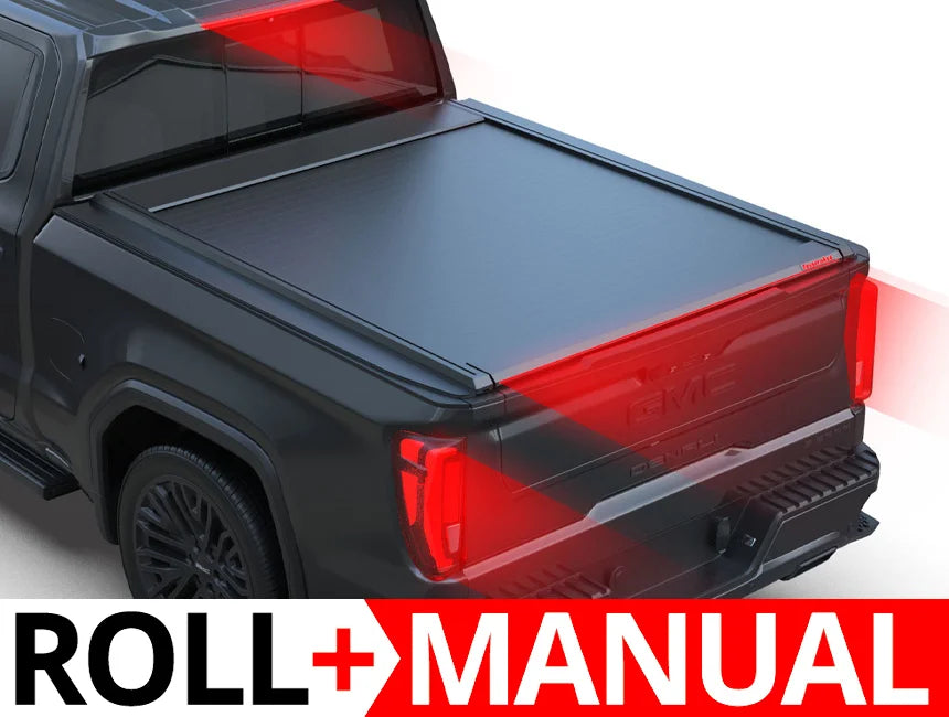 Tessera Roll+ Manual Retractable Tonneau Bed Cover For 14-26 GMC/Chevrolet Sierra/Silverado 1500 5'8"  Bed - 5212062602510