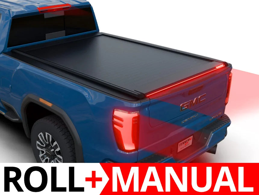 Tessera Roll+ Manual Retractable Tonneau Bed Cover For 15-19 GMC/Chevrolet Sierra/Silverado 2500/3500 HD 6'6"  Bed - 5212062603562